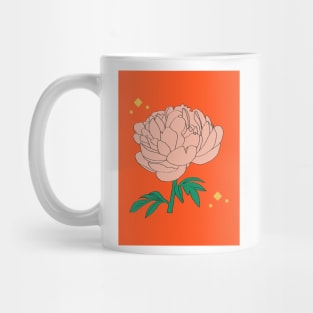 Peony Flower Mug